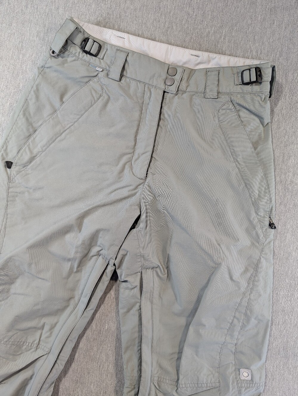 Columbia Convert Waterproof Ski Snow Pants Women's Small Grey Omni-Shield